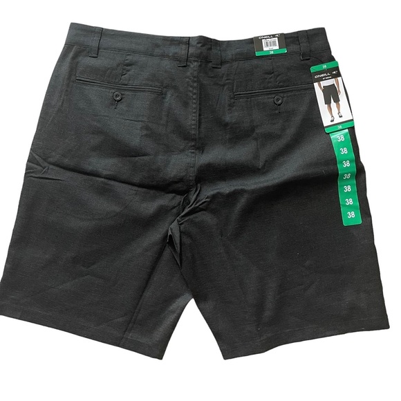 NWT  Men's  O'NEILL  Black  10"  Inseam 2-WAY STRETCH Casual  Shorts Size 38 - Picture 2 of 6